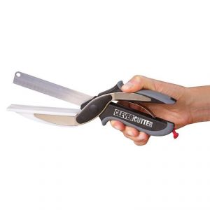 Kitchen cutting tools - 2 In 1 Kitchen Knife With Attached Chopping Board