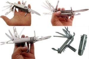 Swiss Knives - 21 In1 Swiss Knife Pocket Toolkit Handy Steel Army Knife, Good For Travelin