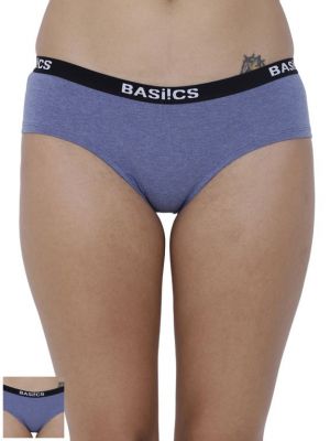 Buy Basiics By La Intimo Women's Elegante Stylish Bikini Panty (Combo Pack of 2 ) online