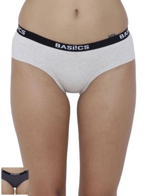 Buy Basiics By La Intimo Women's Elegante Stylish Bikini Panty (Combo Pack of 2 ) online