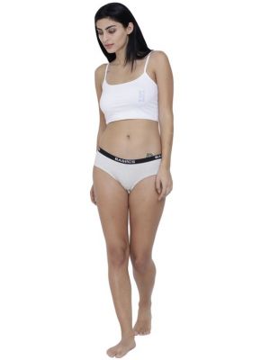 Buy White Basiics By La Intimo Women's Elegante Stylish Bikini Panty online