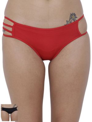 Buy Basiics By La Intimo Women's Exotic Bikini Panty (combo Pack Of 2 ) - ( Code -bcpbk030b023 ) online