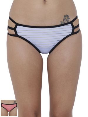 Buy Basiics By La Intimo Women's Linda Sexy Bikini Panty (Combo Pack of 2 ) online