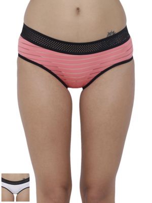 Buy Basiics By La Intimo Women's Frio Hot Brief Panty (Combo Pack of 2 ) online