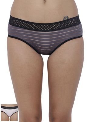 Buy Basiics By La Intimo Women's Frio Hot Brief Panty (Combo Pack of 2 ) online