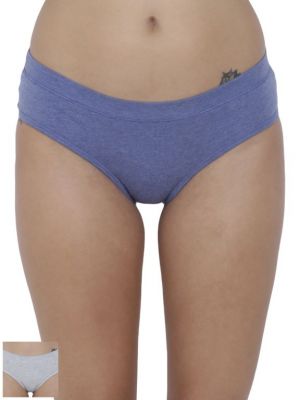 Buy Basiics By La Intimo Women's Coqueto Flirty Hipster Panty (Combo Pack of 2 ) online