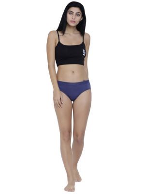 Buy Blue Basiics By La Intimo Women's Coqueto Flirty Hipster Panty online