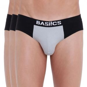 Buy Urbane Lad Brief Basiics by La Intimo (Pack of 3 ) online