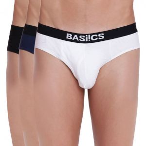 Buy Sauve Adonis Brief Basiics by La Intimo (Pack of 3 ) online