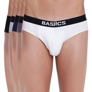 Buy Sauve Adonis Brief Basiics By La Intimo (pack Of 5 ) - ( Code -bcsbr13e0mc0 ) online