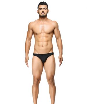 Buy BASIICS - Semi-Seamless Feather Weight Brief Black online