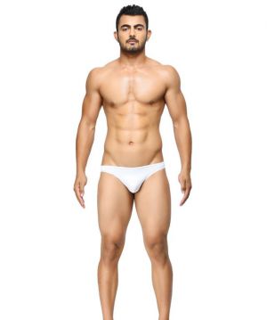 Buy BASIICS - Semi-Seamless Feather Weight Brief White online