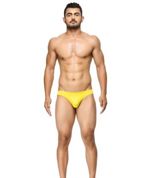 Buy BASIICS - Semi-Seamless Feather Weight Brief Yellow online