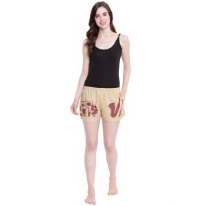 Buy La Intimo Bajaate Raho Saxophone Fawn shorts online