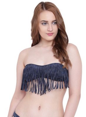 Buy Navy Blue Melange La Intimo Bea Chick Bikini Bra online
