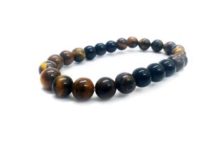 Buy Black Onyx & Tiger Eye Crystals Stretch Bracelet For Men And Women online