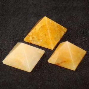 Yellow Aventurine Pyramid (15 Grams) (Crystal Healing) Pyramids Fengshui