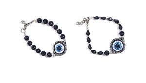 Buy Set Of 2 Evil Eye Lucky Protection Charm Adjustable Black Bracelet - ( Code - Evl2blkbr ) online