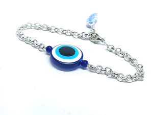 Buy Evil Eye Protection And Peace Lucky Charm Adjustable Bracelet For Men And Women ( Code Evlmtlbgbr ) online