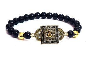 Buy Auspicious Ganesh Ji Protective Auspicious Lucky Charm Bracelet For Men & Women ( Code Ganeshgblkbr ) online