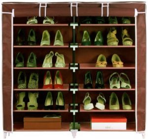 Buy Folding Shoe Rack 6 Layers Double Online Best Prices In India Rediff Shopping