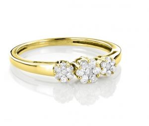 Sheetal Diamonds 0.70TCW Real Round Diamond Engagement Ring R0642Y-18K
