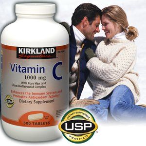 Buy Kirkland Signature Vitamin C 1000 Mg With Rose Hips 500 Tablets Online Best Prices In India Rediff Shopping