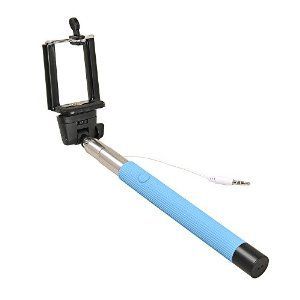 Selfie Stick With Inbuild Cable Monopod -blue