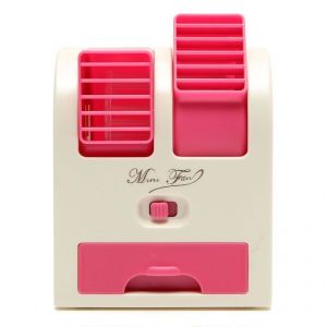 Buy Mini Fragrance Air Conditioner Cooling Fan Dark Pink online