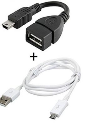 Buy Fliptech Fast Charging Data Cable With Otg Cable For Panasonic Eluga Switch online