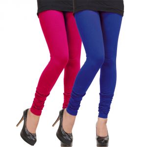 Buy Vivan Creation Stylish Comfortable n Colorful Pair of Women Cotton Churidaar Leggings online