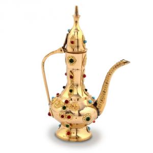Buy Vivan Creation Antique Gemstone Brass Surahi Handicraft Gift -101 online