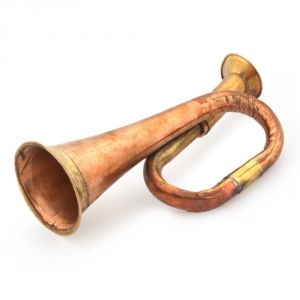 Buy Vivan Creation Real Bugle To Play Pure Brass Handicraft Gift -164 online