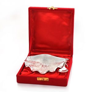 Vivan Creation Silver Polish Pearl Oyster Brass Bowl N Spoon 271