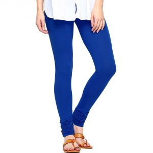 Buy Vivan Creation Women Stylish Royal Blue Color Comfortable Cotton Churidaar Leggings online