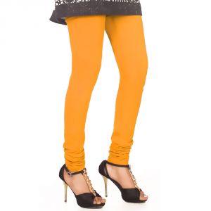 Buy Vivan Creation Ladies Stylish Yellow Color Comfortable Cotton Churidaar Leggings online