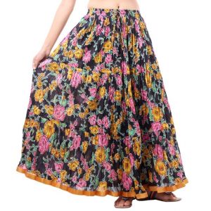Buy Vivan Creation Shree Mangalam Mart Multicolor Printed Skirt Free Size online