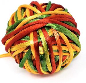 Buy Kuhu Creations Vedroopam Sacred Thread Puja Dhaga, Sankalp Sutra, (red Yellow Green Silky Rope, 5 Meters) online