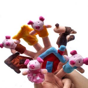 Buy Uhu Creations Finger Puppets Three Little Pig Story - Set Of 8 online