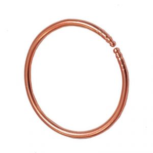 Buy Men Style Stylish Plain Openable Brown Copper Round Kada For Men And Women online