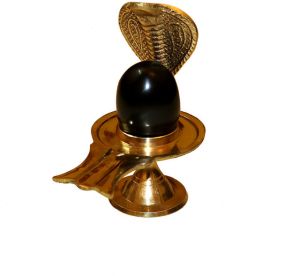 Buy Black Namdeshwar Shaligram Brass Jalahari Yoni online