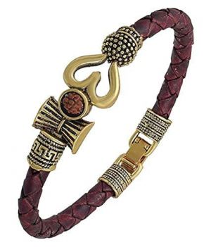 Buy Trishul Rudraksha Cuff Bracelet online