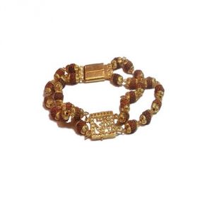 Buy Rudraksh Double Strand Om Bracelet online