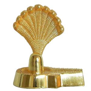 Buy Omlite Brass Shivling With Sheshnaag - ( Code - 503 ) online