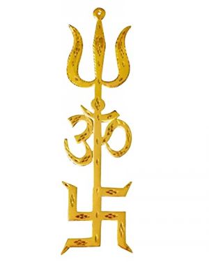 Buy Shiva Rudraksha Ratna Tri -shakti Yantra (swastik Om Trishul For Vastu) online