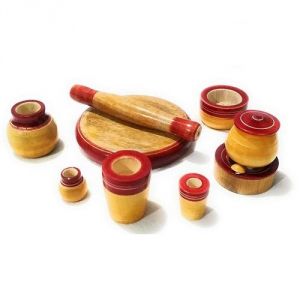 Buy Omlite Wooden Kitchen Set Toy - ( Code - 60 ) online