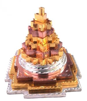 Buy Taj Ring Enterprises Golden Brass Ganga Jamuna Meru Shree Yantra online