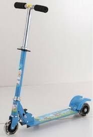 Eci Blue 3 Wheel Kids Scooter Children Riding Rollerboard Kick Bike Rideon
