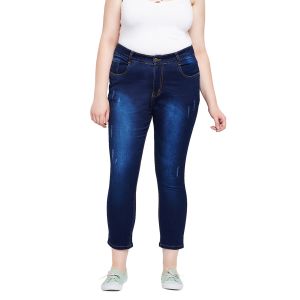 plus size ankle length jeans