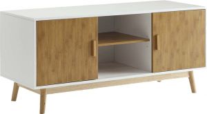 Afydecor Modern Corner Entertainment Unit With Dual Cabinets(Product Code)_3185